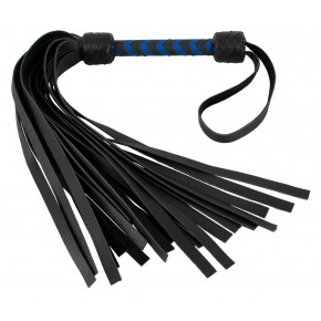 DS Fetish | Флогер кожаный Leather flogger black/royal. Цена: 4 590 грн