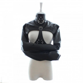 DS Fetish | Бондажная смирительная рубашка, экокожа, черная, One Size. Ціна: 2995 грн