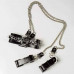 DS Fetish | Набор ошейник+наручники Silver With Chain. Цена 2 749 грн. Фото: 5