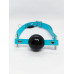 DS Fetish | Кляп DS Fetish Ball gag blue. Ціна 495 грн. Фото: 1