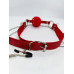 DS Fetish | Кляп DS Fetish Ball gag with nipple clamps red. Ціна 608 грн. Фото: 2