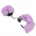 DS Fetish | Наручники металл с мехом Plush handcuffs, фиолетовые. Цена 595 грн. Фото: 2