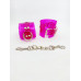 DS Fetish | Нручиники DS Fetish Handcuffs transparent purple. Ціна 360 грн. Фото: 1