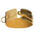 DS Fetish | Ошейник БДСМ DS Fetish с тремя кольцами лакированный, золото. Цена 934 грн. Фото: 2