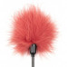 DS Fetish | Тиклер на короткой ручке, перо, красный, 20 см. Цена 150 грн. Фото: 1
