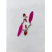 DS Fetish | Зажимы на соски DS Fetish Nipple clamps feather L red. Цена 350 грн. Фото: 1