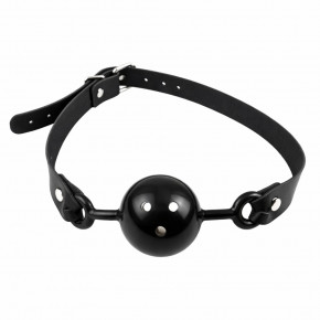 DS Fetish | Кляп шарик DS Fetish с ремешком, черный. Цена: 639 грн