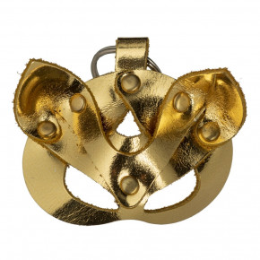 DS Fetish | Кожаный брелок БДСМ DS Fetish маска Кошка, золотой. Ціна: 245 грн