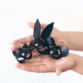 DS Fetish | Кожаный брелок БДСМ DS Fetish маска Микки Маус черный. Ціна: 245 грн