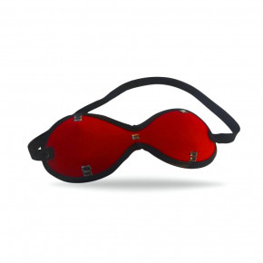 DS Fetish | Маска кожаная с заклепками DS Fetish красная (Голландия). Ціна: 595 грн