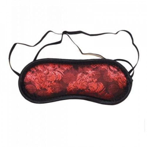 DS Fetish | Маска на глаза мягкая, с красной вышивкой, черная. Ціна 295 грн DS Fetish | Маска на глаза мягкая, с красной вышивкой, черная. Ціна 295 грн