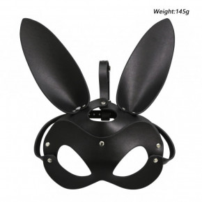 DS Fetish | Маска с ушками зайчика DS Fetish экокожа черный. Цена: 1 650 грн