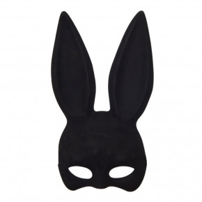 DS Fetish | Маска зайчика с бархатным напылением DS Fetish черная. Ціна: 750 грн