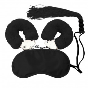 DS Fetish | Набор БДСМ DS Fetish маска, наручники, флогер мини, черный. Цена: 796 грн