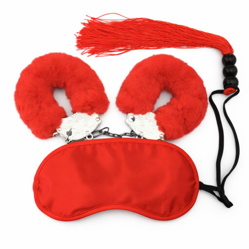 DS Fetish | Набор БДСМ DS Fetish маска, наручники, флогер мини, красный. Цена 995 грн DS Fetish | Набор БДСМ DS Fetish маска, наручники, флогер мини, красный. Цена 995 грн