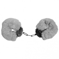 DS Fetish | Наручники DS Fetish Plush handcuffs, металл с мехом, серые. Цена 504 грн
