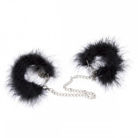 DS Fetish | Наручники из натурального пера на серебряной цепочке. Ціна 437 грн