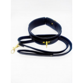 DS Fetish | Ошейник с поводком DS Fetish Collar, синий. Ціна: 950 грн