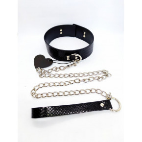 DS Fetish | Ошейник с поводком DS Fetish Collar with leash black. Цена: 570 грн