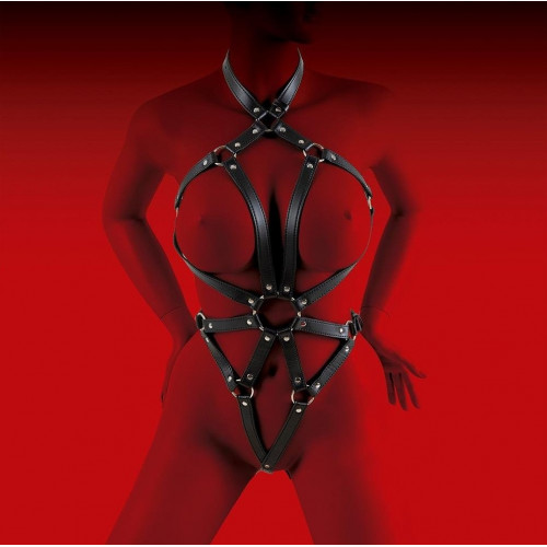 DS Fetish | Портупея с декоративными заклепками Love Hit из экокожи, черная. Цена: 1 995 грн DS Fetish | Портупея с декоративными заклепками Love Hit из экокожи, черная. Цена: 1 995 грн