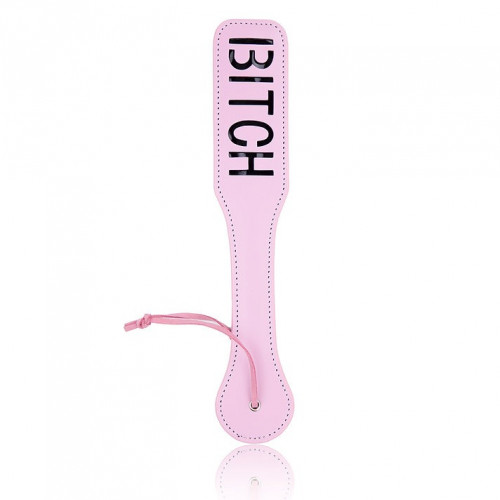 DS Fetish | Шлепалка овальная с надписью Bitch PADDLE, розовая, 31,5 см. Цена 495 грн DS Fetish | Шлепалка овальная с надписью Bitch PADDLE, розовая, 31,5 см. Цена 495 грн