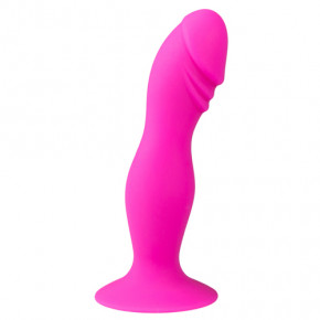 EasyToys | Анальный плаг на присоске Pink Silicone Suction Cup Dildo 15 x 4 см. Ціна: 1025 грн