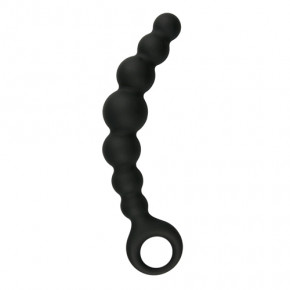 EasyToys | Анальные бусы Beaded Anal силиконовые, черные, 19 см. Цена: 899 грн