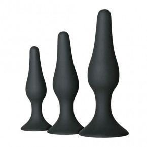 EasyToys | Набор анальных пробок EasyToys Butt Plug Set, черный. Цена: 1 499 грн