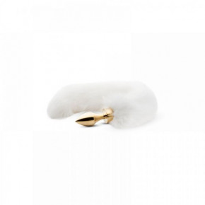 EasyToys | Анальна Пробка З Хвостиком, Gold White, S. Ціна: 1799 грн