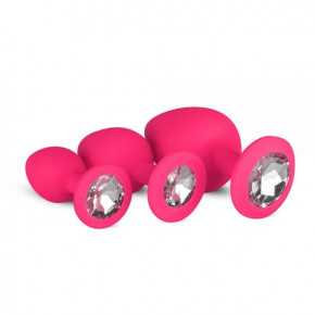 EasyToys | Набор анальных пробок Anal Diamond plug,  Pink. Цена: 1 350 грн