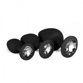 EasyToys | Набор анальных пробок Anal Diamond plug,  Black. Цена: 1 099 грн
