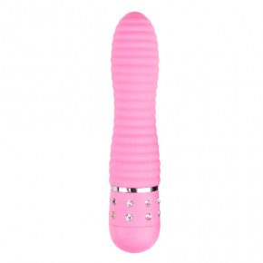 EasyToys | Вибратор ребристый Love Diamond Vibrator розовый, 11.4 см. Ціна: 583 грн