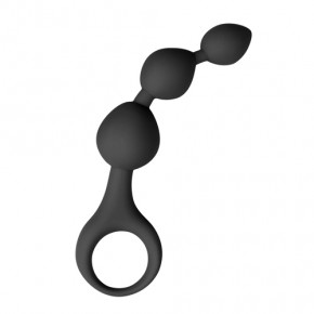 EasyToys | ET181BLK Анальные шарики Easytoys, силиконовые, черные, 15 х 3.3 см. Ціна: 650 грн