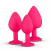 EasyToys | Набор анальных пробок Anal Diamond plug,  Pink. Цена 1 350 грн. Фото: 3