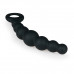 EasyToys | ET092BLK Анальные бусы Beaded Anal силиконовые, черные, 19 см. Ціна 899 грн. Фото: 1