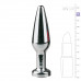 EasyToys | ET145CLR Анальная пробка Easytoys с белым кристаллом, серебряная, 11.4 х 2.8 см. Ціна 1055 грн. Фото: 2