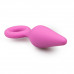 EasyToys | Анальная пробка со стоппером-кольцом Easytoys, силиконовая, розовая, 8.5 х 2.5 см. Цена 390 грн. Фото: 1