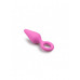 EasyToys | Анальная пробка со стоппером-кольцом Easytoys, силиконовая, розовая, 12 х 3.5 см. Ціна 585 грн. Фото: 1