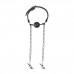 EasyToys | Кляп с зажимами на соски EasyToys Open Ball Gag With Nipple Clamps. Цена 1 450 грн. Фото: 5