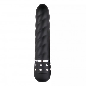 EasyToys | Міні-вібратор c рельєфом і стразами Love Diamond Vibrator Black. Ціна: 699 грн
