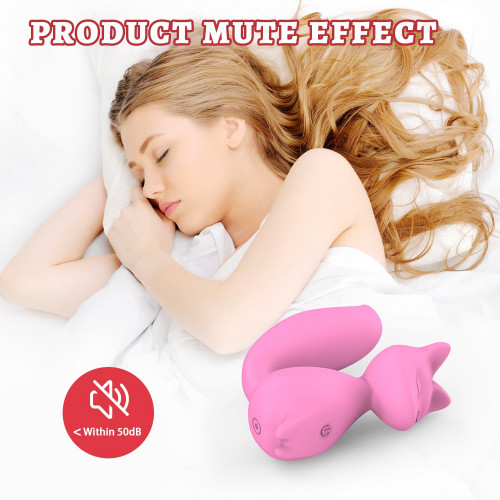 Every Night Toys | Мини-вибратор клиторальный Every Night Toys Doris в форме лисы светло-розовый, 10 режимов вибрации. Ціна 1032 грн. Фото: 4