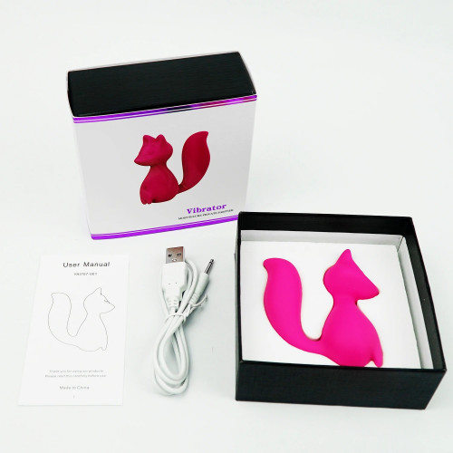 Every Night Toys | Мини-вибратор клиторальный Every Night Toys Doris в форме лисы светло-розовый, 10 режимов вибрации. Ціна 1032 грн. Фото: 9