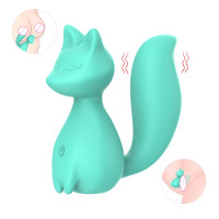 Every Night Toys | Мини-вибратор клиторальный Every Night Toys Doris в форме лисы бирюзовый, 10 режимов вибрации. Ціна 1350 грн