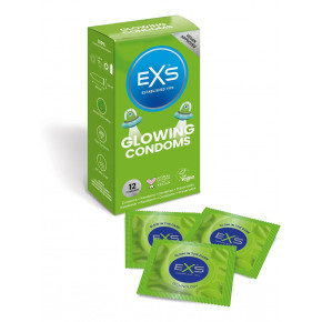 EXS | Презервативы Exs Светящиеся в темноте GLOWing VEGAN 12 штук. Ціна: 350 грн