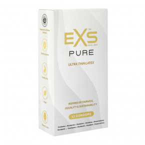 EXS | Презервативы тонкие EXS PURE веганские, латексные (цена за пачку, 12 шт.). Ціна: 350 грн