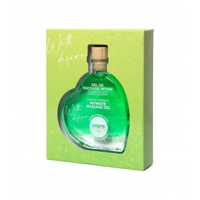 Массажное масло EXSENS With Desire Apple Pear 50мл разогревающее, без сахара, съедобное