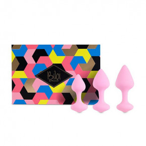 FeelzToys | Набор силиконовых анальных пробок FeelzToys - Bibi Butt Plug Set 3 pcs Pink. Цена: 1 029 грн