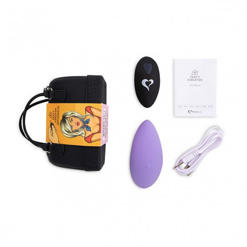 FeelzToys | Вібратор в трусики Feelztoys Panty Vibrator Purple з пультом дк, 6 режимів роботи, сумочка-чехол. Ціна 1649 грн. Фото: 5