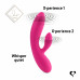 FeelzToys | Гнучкий Вібратор Кролик З Двома Моторами Feelztoys Lea Rabbit Vibrator Rubine Red. Ціна 2489 грн. Фото: 5