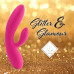 FeelzToys | Гнучкий Вібратор Кролик З Двома Моторами Feelztoys Lea Rabbit Vibrator Rubine Red. Ціна 2489 грн. Фото: 2